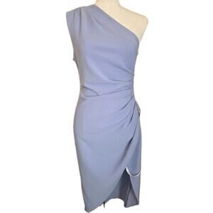 NWT S Xara One-Shoulder Crepe Lavender Dress w/Side Zip by Elliatt MSRP $213